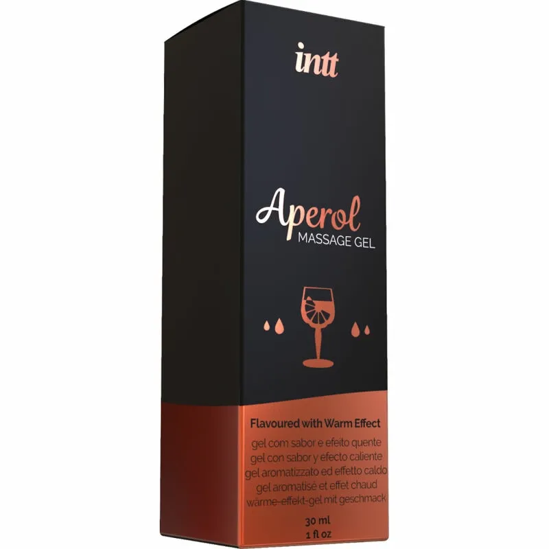 Hřejivý masážní gel INTT s příchutí Aperolu, 30 ml - obrázek 3
