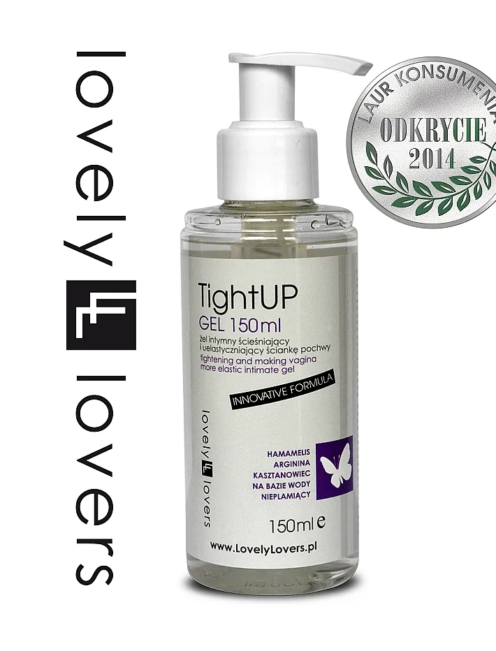 Zpevňující intimní gel pro ženy Lovely Lovers TightUp, na vodní bázi, 150 ml
