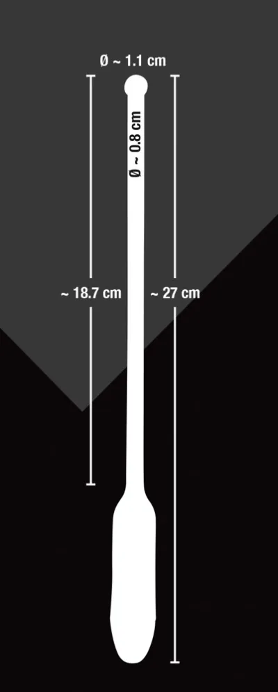 Vibrační dilatátor do močové trubice You2Toys Extra Long, silikonový, černý, 27 cm - obrázek 6