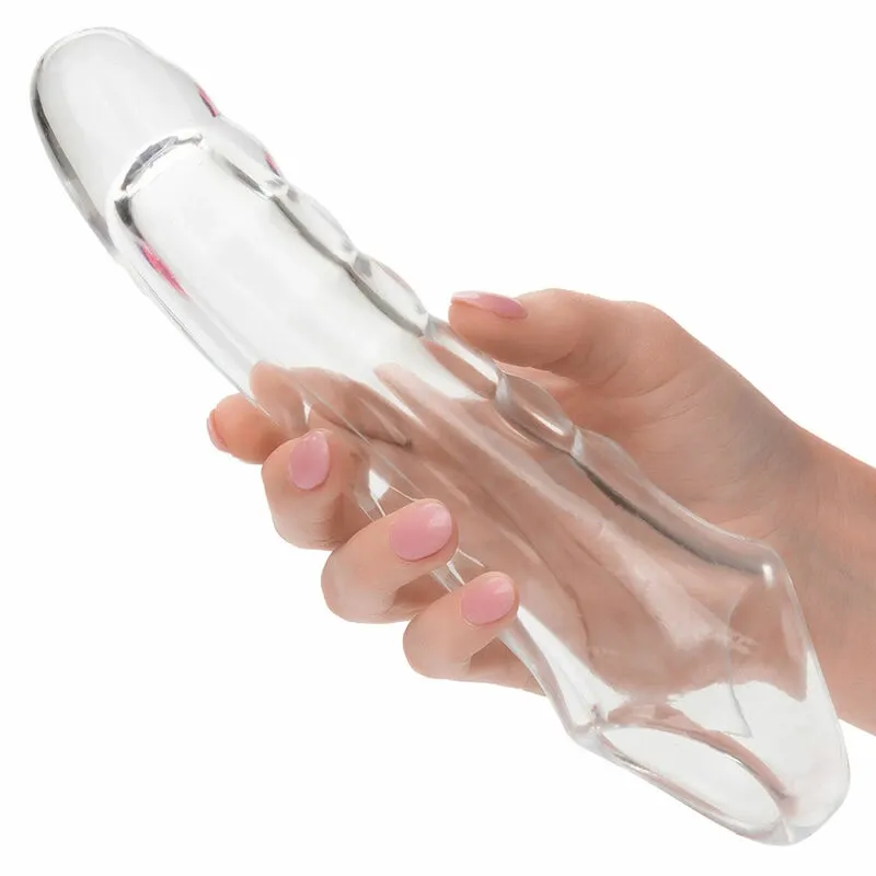 Návlek na penis CalExotics Maxx Extension Kit, nastavitelný, průhledný - obrázek 6