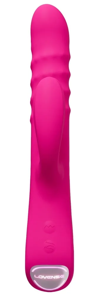Rotační vibrátor Lovense Velvo s dvojí stimulací, ovládání aplikací, 24,7 cm - obrázek 4