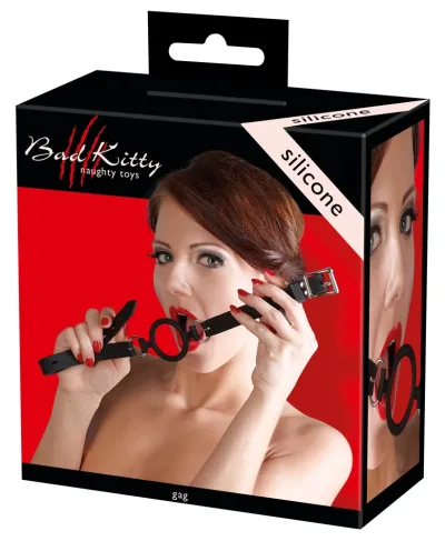 Roubík s kroužkem You2Toys ze silikonu, nastavitelný, černý, průměr 5 cm - obrázek 4