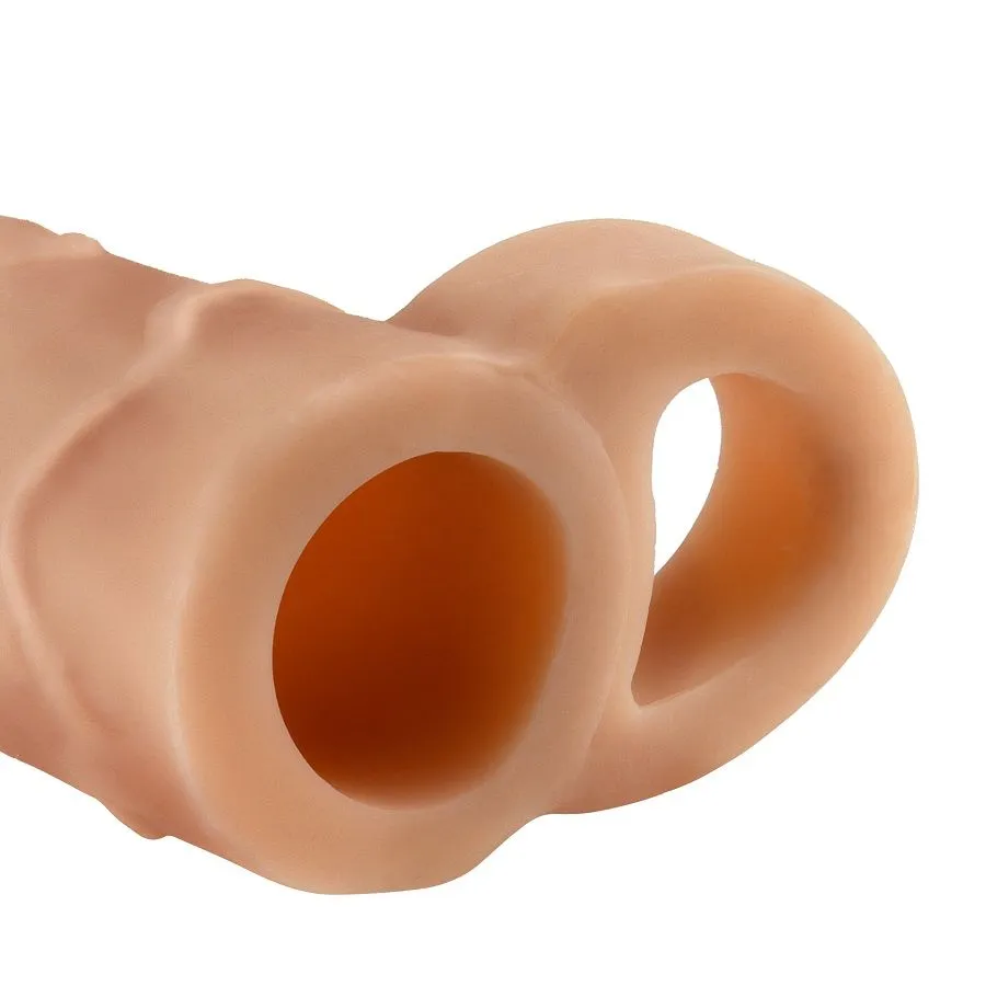 Návlek na penis s poutkem na varlata Fantasy X-tensions Perfect 2″, tělový - obrázek 4