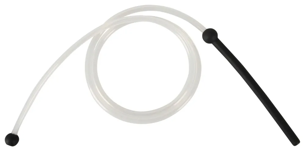 Dilatátor s hadičkou a náustkem Penisplug Piss to Mouth, silikon a PVC, 88 cm - obrázek 2