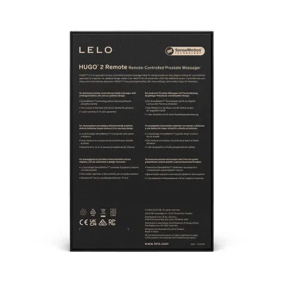 Stimulátor prostaty LELO Hugo 2 Remote s dálkovým ovládáním, černý - obrázek 6
