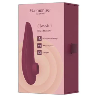 Tlakový stimulátor klitorisu Womanizer Classic 2, vínový - obrázek 9