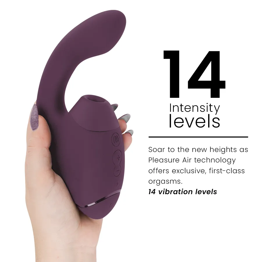 Rabbit vibrátor s tlakovým stimulátorem klitorisu Womanizer Duo Next, tmavě fialový - obrázek 7