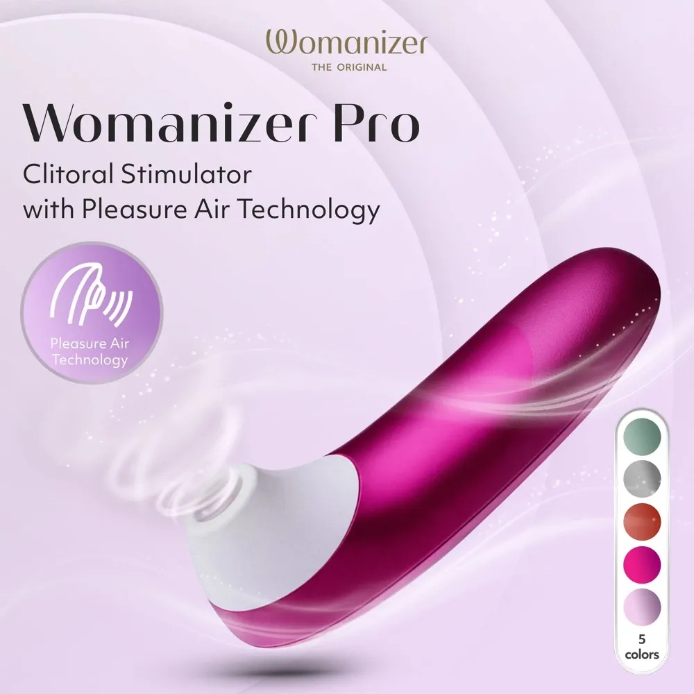 Tlakový stimulátor klitorisu Womanizer Pro Vibrant, růžový - obrázek 7