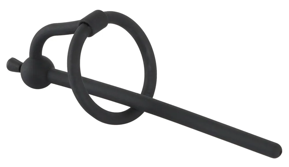 Silikonový dilatátor do močové trubice You2Toys s odnímatelnou zátkou, černý, 12,7 cm - obrázek 2