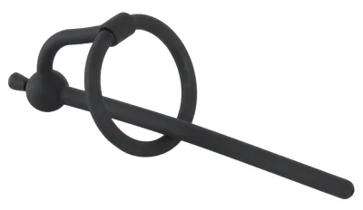 Silikonový dilatátor do močové trubice You2Toys s odnímatelnou zátkou, černý, 12,7 cm - obrázek 2