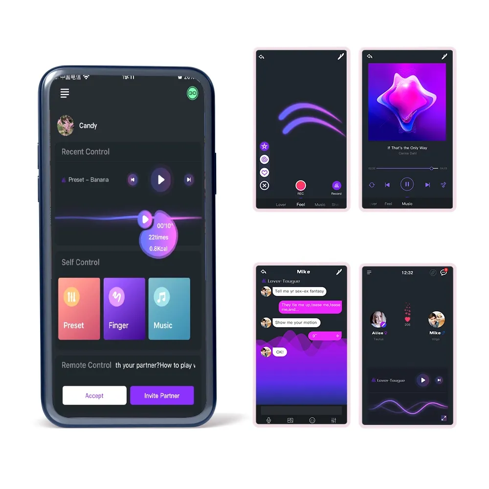 Dvojitý erekční kroužek Magic Motion Rise s ovládáním aplikací, černý - obrázek 9