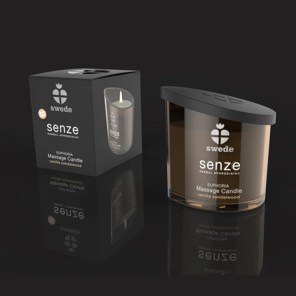 Masážní svíčka Swede Senze Euphoria, vanilka a santalové dřevo, 50 ml - obrázek 2