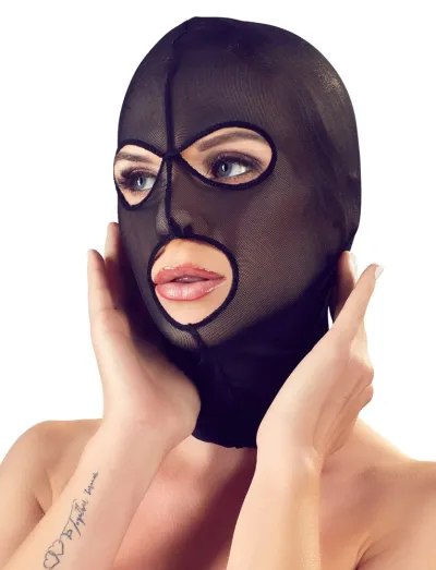 Elastická maska na hlavu Bad Kitty Powernet, černá, unisex, univerzální velikost - obrázek 7