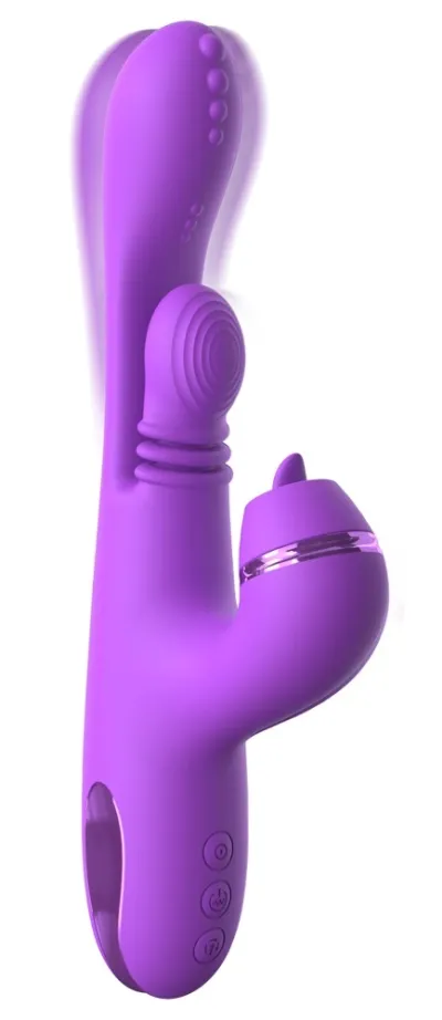 Rabbit vibrátor Fantasy For Her IntiMotion Pulse Pro Vibe, fialový, 24,1 cm - obrázek 5