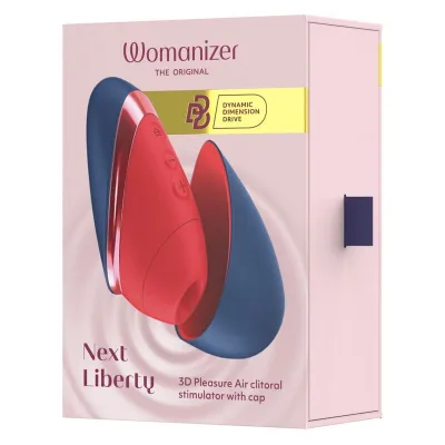 Tlakový stimulátor klitorisu Womanizer Next Liberty, modro-červený - obrázek 2