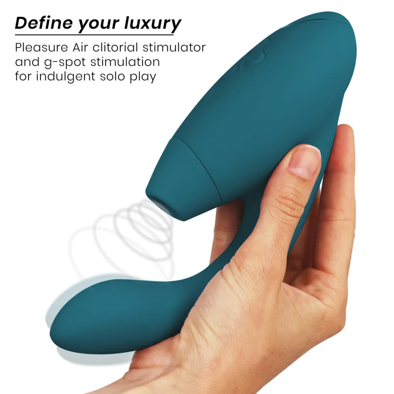 Rabbit vibrátor s tlakovým stimulátorem klitorisu Womanizer Duo 2, petrolejově modrý - obrázek 10