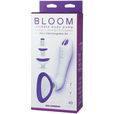 Vakuová pumpa pro ženy CalExotics Intimate Body Pump s vibracemi, 4 nástavce - obrázek 4