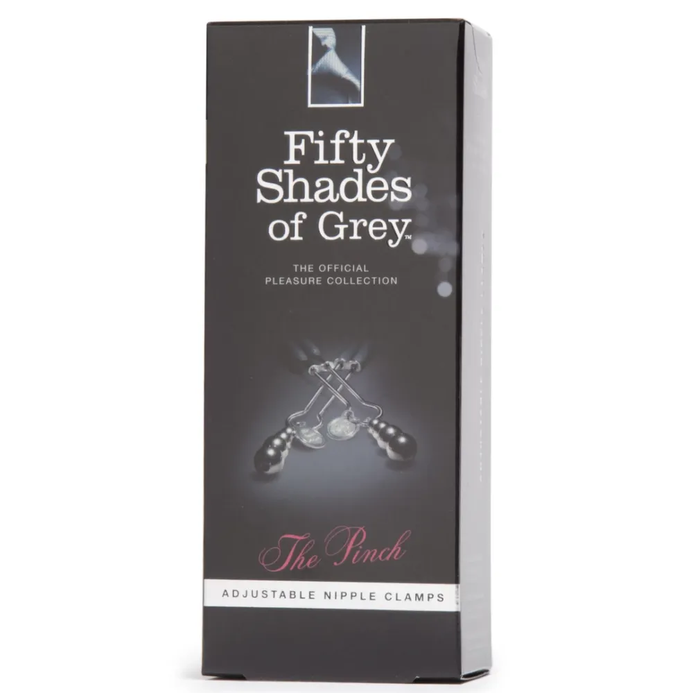 Svorky na bradavky Fifty Shades of Grey The Pinch, nastavitelné, se silikonem, 8,3 cm - obrázek 5