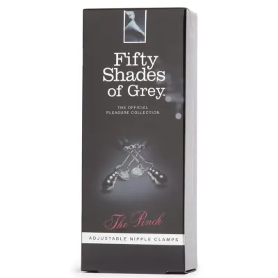 Svorky na bradavky Fifty Shades of Grey The Pinch, nastavitelné, se silikonem, 8,3 cm - obrázek 5