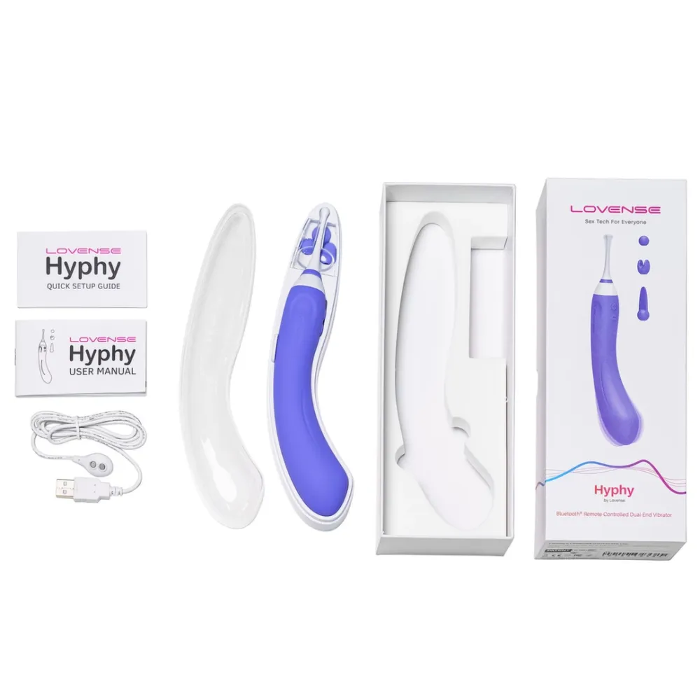 Oboustranný vibrátor Lovense Hyphy s ovládáním aplikací, růžový - obrázek 7