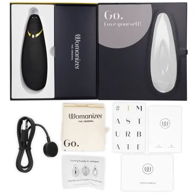 Tlakový stimulátor klitorisu Womanizer Premium 2, černý - obrázek 6