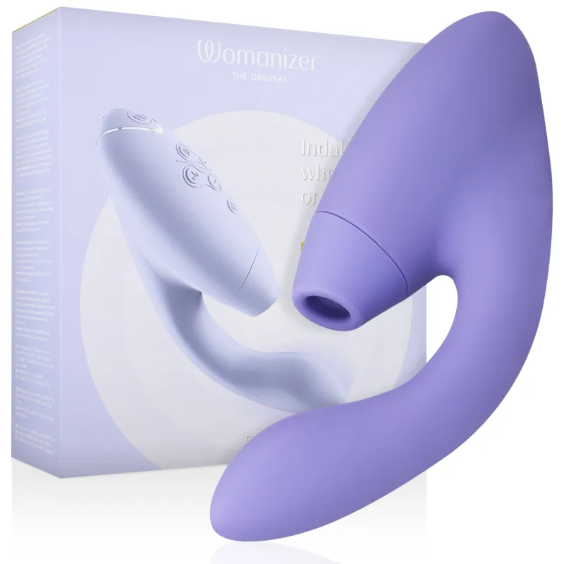 Rabbit vibrátor s tlakovým stimulátorem klitorisu Womanizer Duo 2, lila