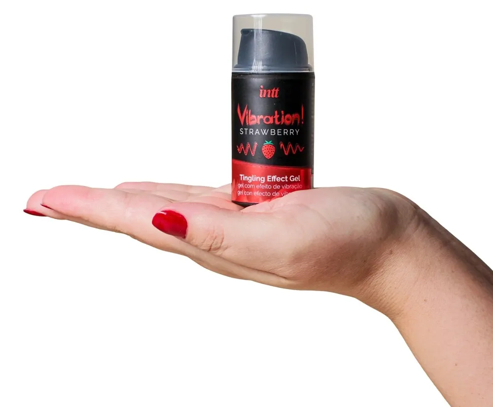 Vibrační stimulační gel INTT Vibration, jahoda, 15 ml - obrázek 4