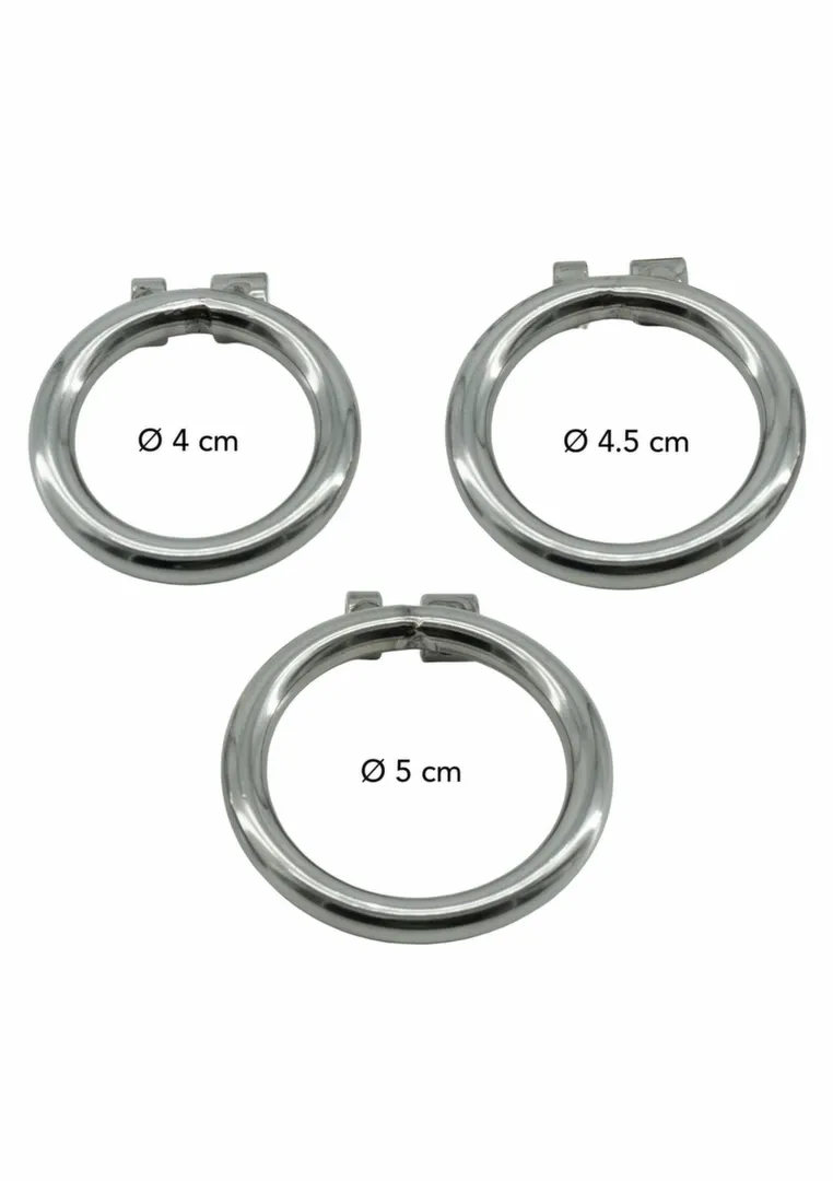 Ocelová klec cudnosti Hidden Desire Stainless Vault X-Short, 40 mm, stříbrná - obrázek 6