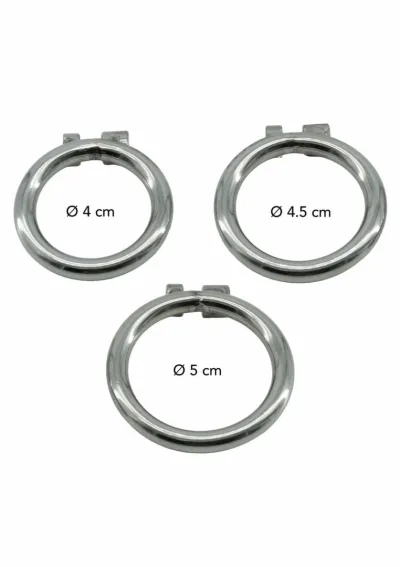 Ocelová klec cudnosti Hidden Desire Stainless Vault X-Short, 40 mm, stříbrná - obrázek 6