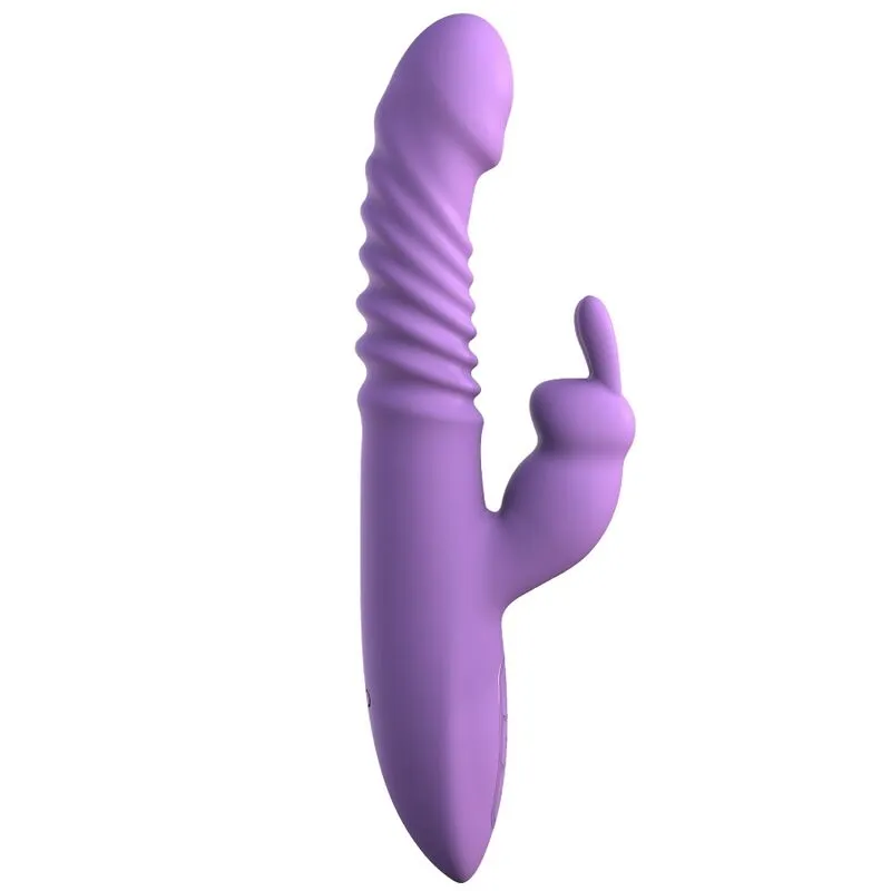Přirážecí rabbit vibrátor Fantasy For Her s ohřevem, fialový