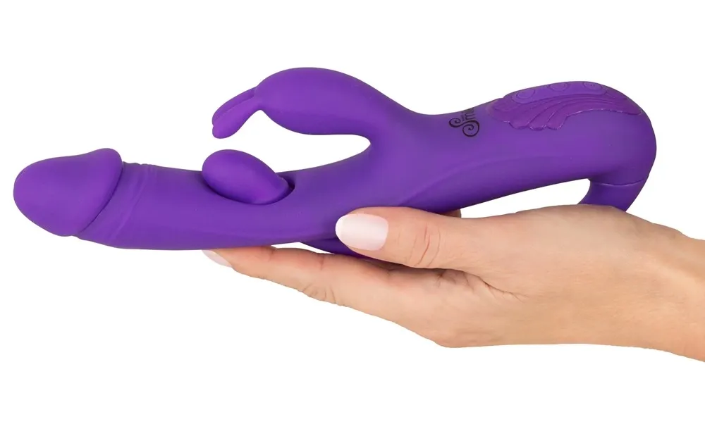 Rabbit vibrátor Sweet Smile na bod G a anální stimulaci, tři motory, 23 cm - obrázek 8