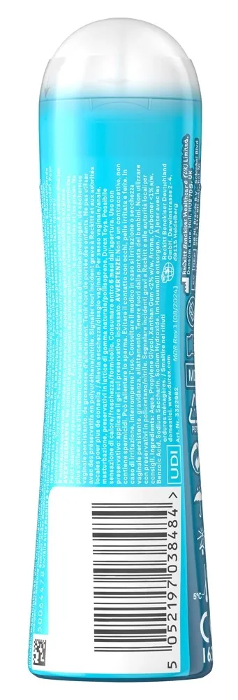Lubrikační gel Durex Play Tingle s brnivým efektem, na vodní bázi, 50 ml - obrázek 2