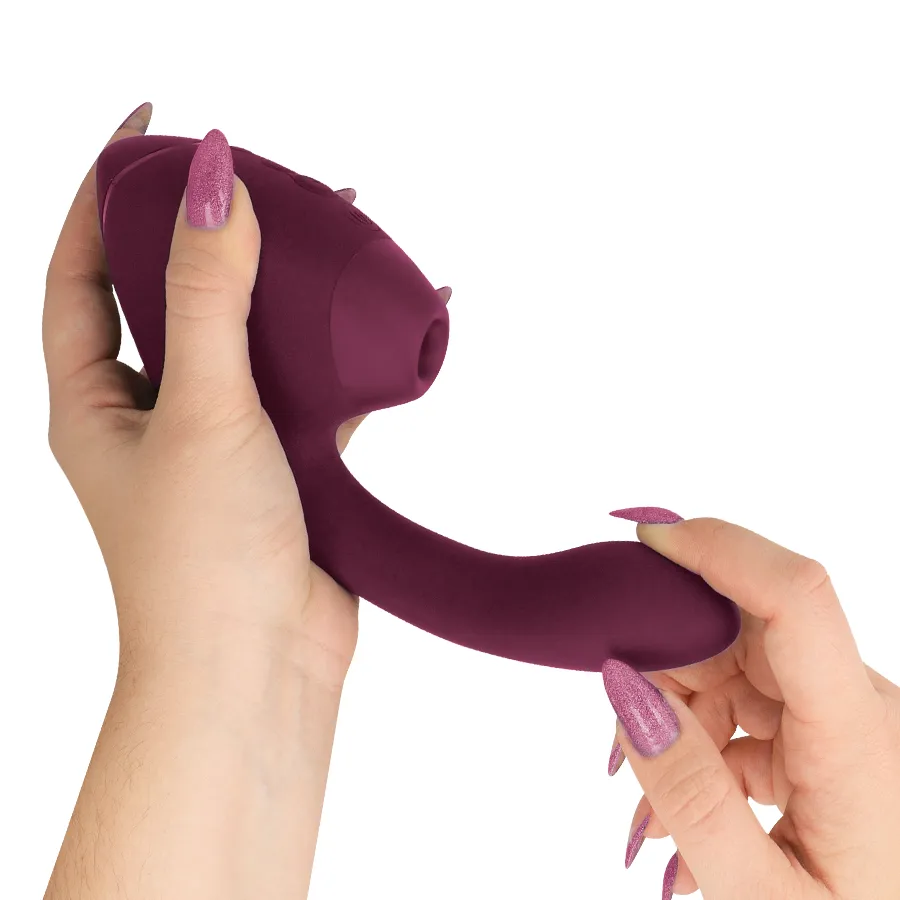 Rabbit vibrátor s tlakovým stimulátorem klitorisu Womanizer Duo Next, tmavě růžový - obrázek 5