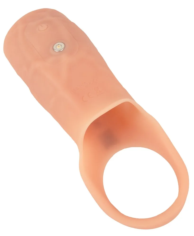 Vibrační návlek na penis Realistixxx Real Sleeve Open, otevřený, silikonový, 14 cm - obrázek 2