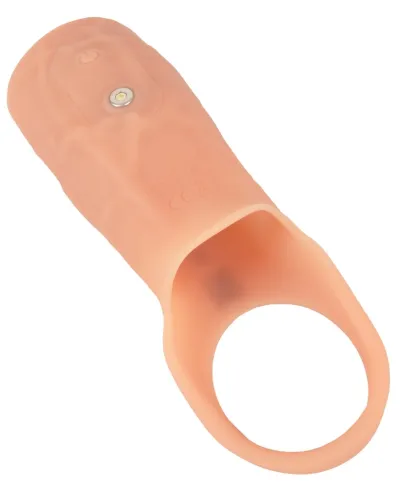 Vibrační návlek na penis Realistixxx Real Sleeve Open, otevřený, silikonový, 14 cm - obrázek 2
