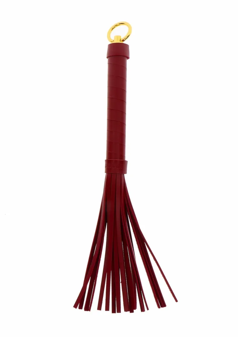 Malé důtky TABOOM Small Whip, Bondage in Luxury, umělá kůže, černé - obrázek 2