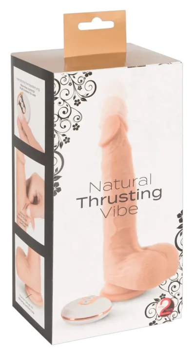 Přirážecí vibrátor You2Toys Natural Thrusting s přísavkou a ovladačem, tělový