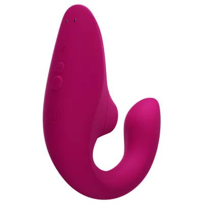 Rabbit vibrátor s tlakovým stimulátorem klitorisu Womanizer Blend, zářivě růžový - obrázek 2
