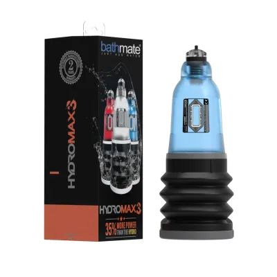 Vodní vakuová pumpa na penis Bathmate HydroMax3, modrá - obrázek 2