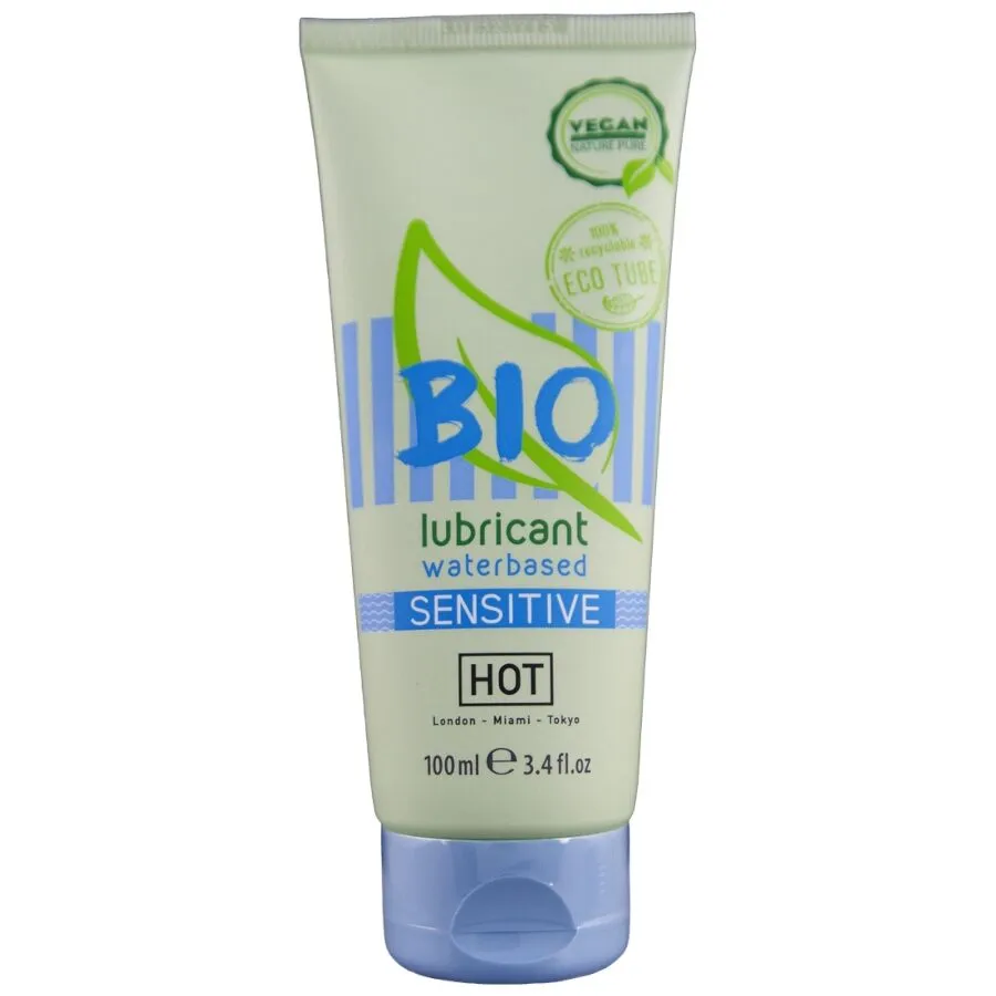 Bio lubrikační gel HOT Sensitiv s aloe vera, na vodní bázi, 100 ml