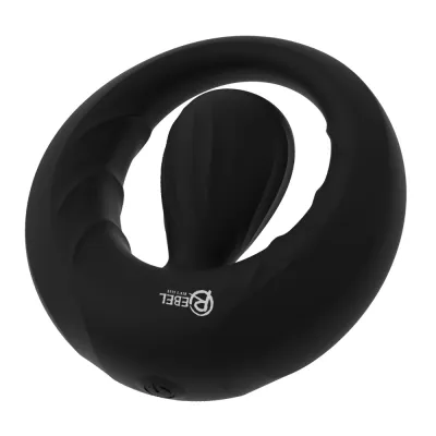 Vibrační erekční kroužek Rebel Cock Ring Vibrating St, silikon, 10 režimů, černý - obrázek 4