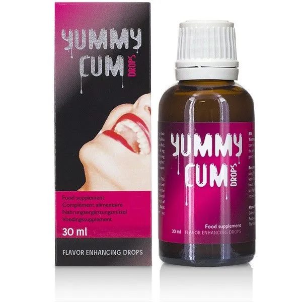 Doplněk stravy pro muže Cobeco Pharma Yummy Cum Drops, 30 ml