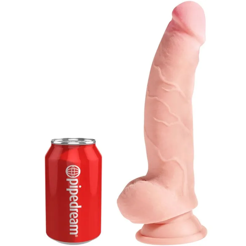 Realistické dildo King Cock Plus Triple Density s přísavkou, 18,4 cm