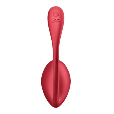 Nositelný vibrátor na bod G Satisfyer Shiny Petal s ovladačem a aplikací, červený - obrázek 5