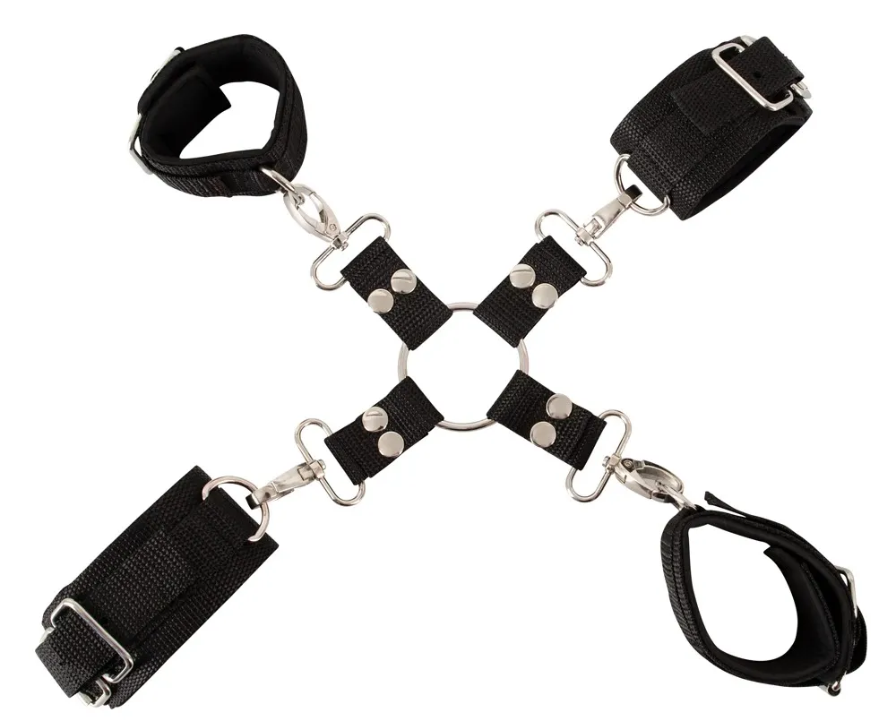 Pouta na ruce a nohy Fetish Fantasy Series Heavy-Duty Hogtie Kit, černá - obrázek 6
