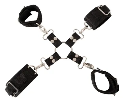 Pouta na ruce a nohy Fetish Fantasy Series Heavy-Duty Hogtie Kit, černá - obrázek 6