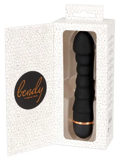 Ohebný vibrátor You2Toys Bendy Ripple, 20 režimů, černý, 16,5 cm - obrázek 8