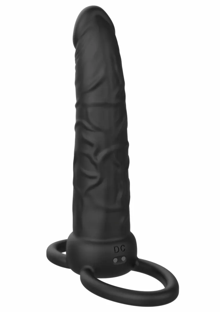 Anální vibrátor Double Trouble pro dvojitou penetraci s upevňovacími kroužky, 14 cm - obrázek 4