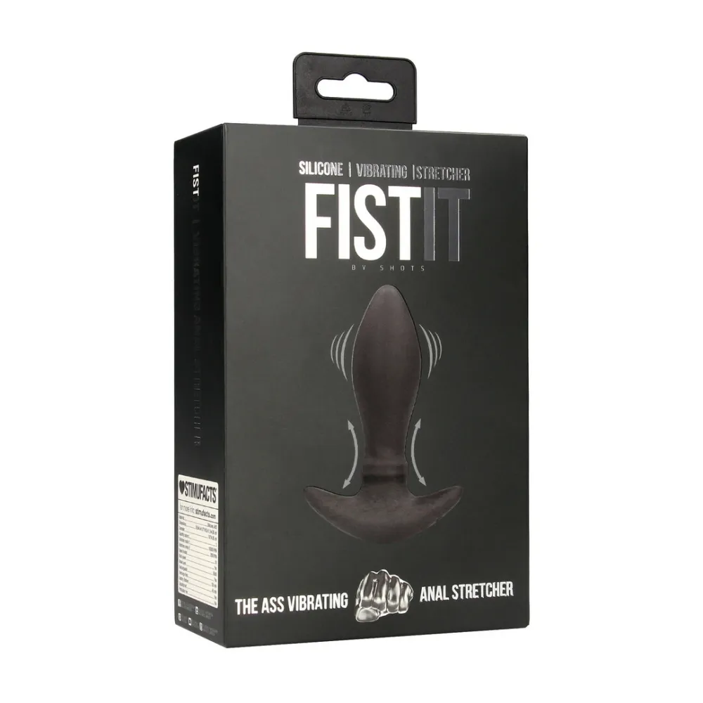 Vibrační anální kolík Fist It The ASS Self Penetrating Stretcher, silikon, černý - obrázek 2