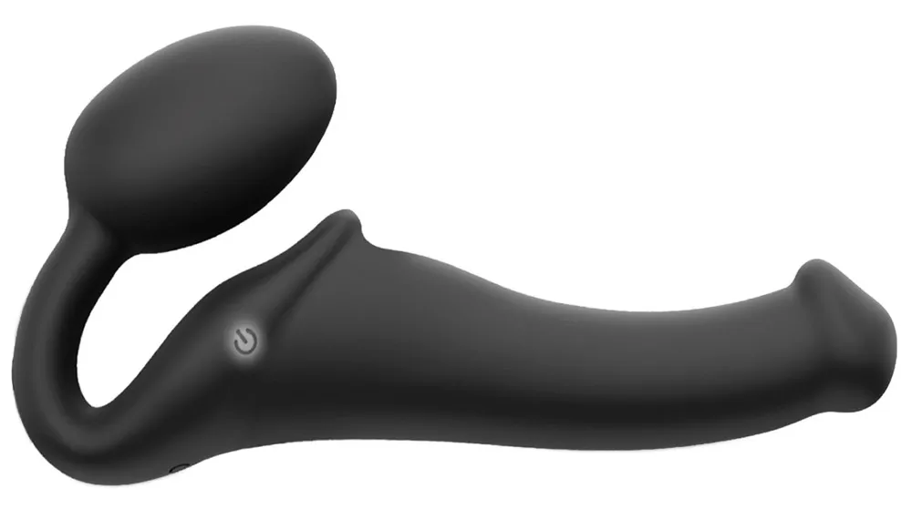 Vibrační strap-on Strap-On-Me Vibrating Bendable, 3 motory, černý, 15,2 cm - obrázek 3